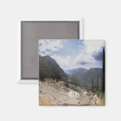 zGR061 DELPHIギリシャ、冷蔵庫 マグネット (正面/裏面)