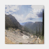 zGR061 DELPHIギリシャ、冷蔵庫 マグネット (正面)