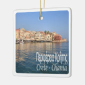zGR062 CRETE CHANIA，ギリシャ， セラミックオーナメント (左)