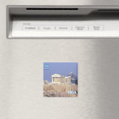 zGR067 ATENE Parthenon，ギリシャ，冷蔵庫 マグネット (インサイチュ (食洗機))