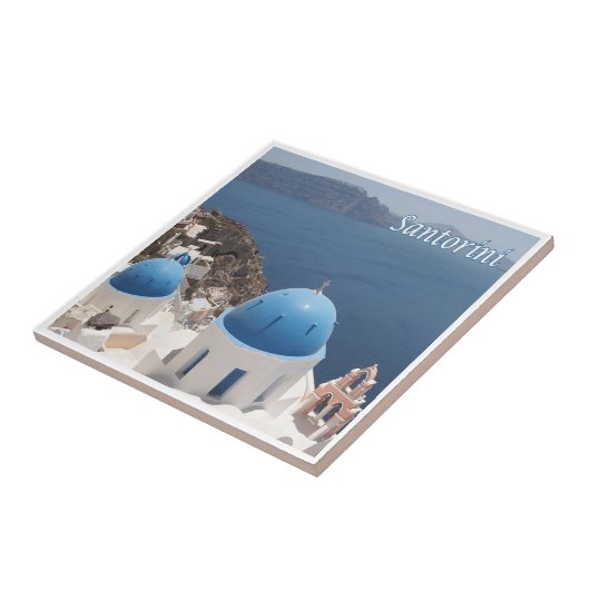 zGR070 SANTORINI Thera, Oia,ギリシャ, タイル (側面)