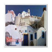 zGR071 SANTORINI Thera,ギリシャ, タイル (正面)