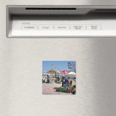 zGR102 MYKONOS，ポートマーケット，ギリシャ，冷蔵庫 マグネット (インサイチュ (食洗機))