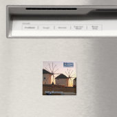 zGR110 MYKONOS，ウィンドミル，ギリシャ，冷蔵庫 マグネット (インサイチュ (食洗機))