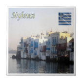 zGR115 MYKONOS, Chora,ギリシャ, タイル (正面)