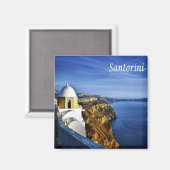 zGR90 SANTORINI、フィラ、ギリシャ、冷蔵庫 マグネット (正面/裏面)