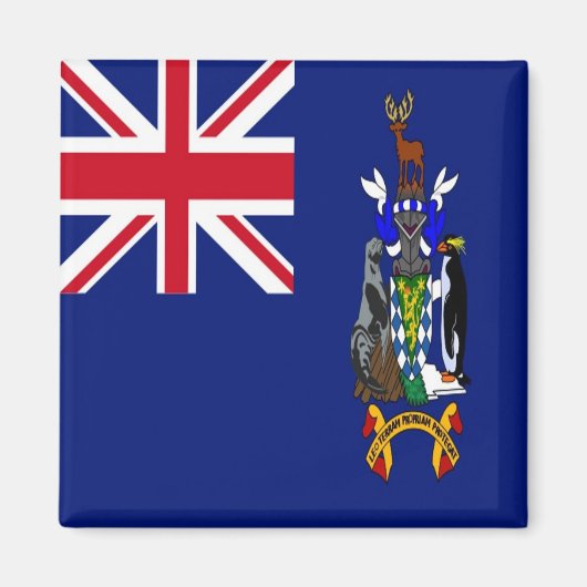zGS001 SOUTH GEORGIA SOUTH SANDWICH,国旗,冷蔵庫 マグネット (正面)
