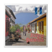 zGT022 ANTIGUA, Calle del Arco,グアテマラ, タイル (正面)