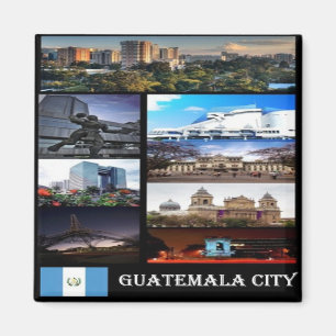 zGT023 GUATEMALA City, Mosaic, America,冷蔵庫 マグネット