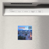 zGT024 GUATEMALA City, Central Park，サンセット，冷蔵庫 マグネット (インサイチュ (食洗機))