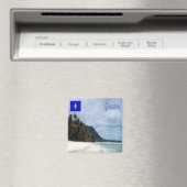 zGU011 GUAM、ビーチ、シービュー、オセアニア、冷蔵庫 マグネット (インサイチュ (食洗機))