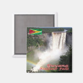 zGY007 GUYANA, Kaiteur滝，アメリカ，冷蔵庫 マグネット (正面/裏面)