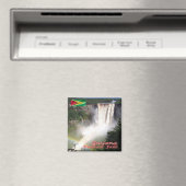 zGY007 GUYANA, Kaiteur滝，アメリカ，冷蔵庫 マグネット (インサイチュ (食洗機))