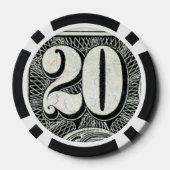 ZH20 ポーカー チップ (裏面)