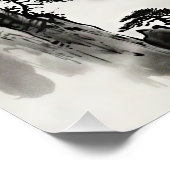 Zhangjiajie China Ink Wash Landscape Wall Art ポスター (コーナー)