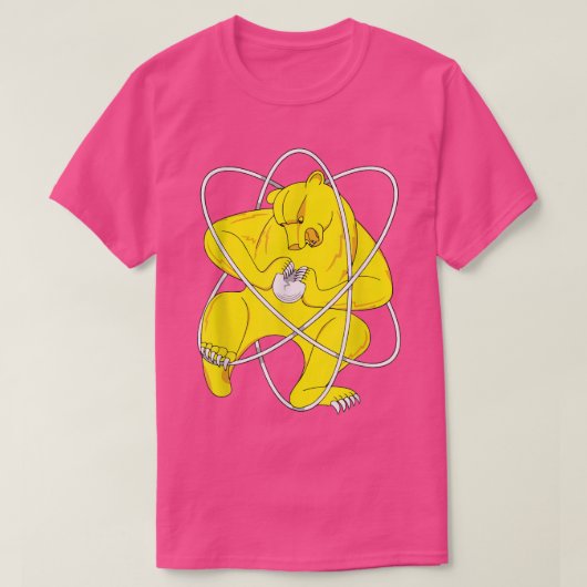 Zheleznogorskクマ分割アトムロシアのフラグ Tシャツ (デザイン正面)