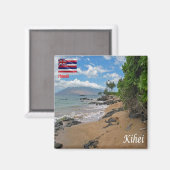 ZHI005 KIHEI,ハワイ,パノラマ,オセアニア,冷蔵庫 マグネット (正面/裏面)