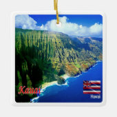 zHI006 KAUAI, HAWAII, Aerial View, Oceania, セラミックオーナメント (正面)