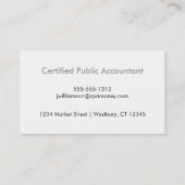 Zhigakiパターン名刺-灰色 名刺 (裏面)