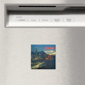 zHK010 HONG KONG panorama，アジア，冷蔵庫 マグネット (インサイチュ (食洗機))