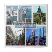zHK011 HONG KONG，土産， タイル (正面)