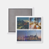 zHK013香港、アジア、冷蔵庫 マグネット (正面/裏面)