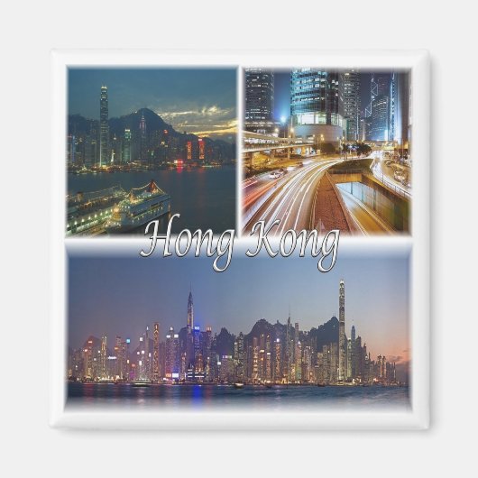 zHK013香港、アジア、冷蔵庫 マグネット (正面)