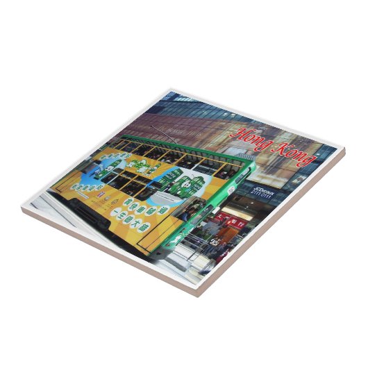 zHK019 TRAMWAY HONGKONGAIS Hong Kong, タイル (側面)