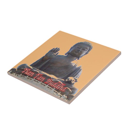 zHK020天タンブッダ、香港、 タイル (側面)