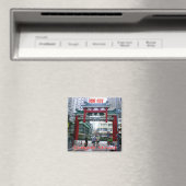 zHK022 TEMPLE通り香港、アジア、冷蔵庫 マグネット (インサイチュ (食洗機))