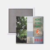 zHK025 HONG KONG PARKエントランス,アジア,冷蔵庫 マグネット (正面/裏面)