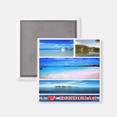 zHN003ホンジュラスI Love, Mosaic, America,冷蔵庫 マグネット (正面/裏面)