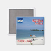 zHN005 ROATAN，ベイ諸島，ホンジュラス，冷蔵庫 マグネット (正面/裏面)