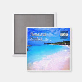 zHN008 ROATAN Bay Islands，ホンジュラス，冷蔵庫 マグネット (正面/裏面)
