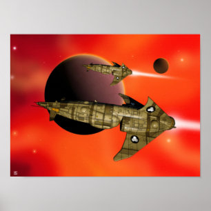 Zhodani Trader Ship Poster 'Distant Shores 1' ポスター