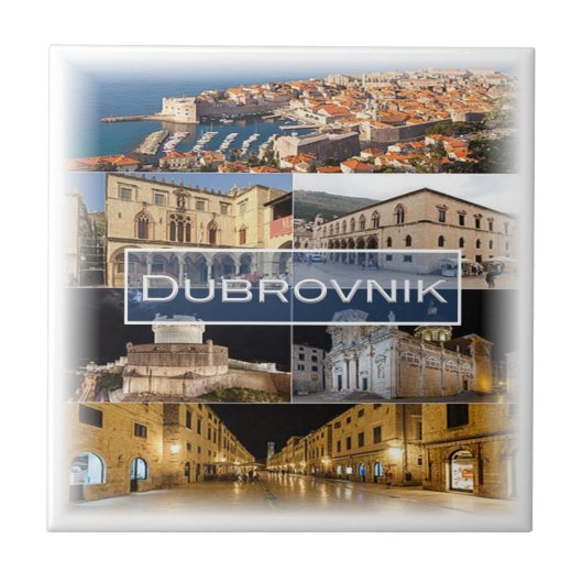 zHR003 DUBROVNIK、クロアチア， タイル (正面)