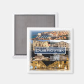 zHR003 DUBROVNIK – クロアチア – 冷蔵庫 マグネット (正面/裏面)