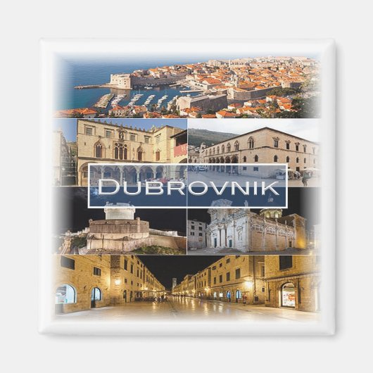 zHR003 DUBROVNIK – クロアチア – 冷蔵庫 マグネット (正面)