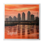 zHR004 ZAGREB、クロアチア、ヨーロッパ、 タイル (正面)