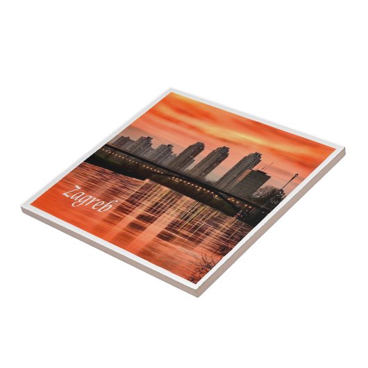 zHR004 ZAGREB、クロアチア、ヨーロッパ、 タイル (側面)