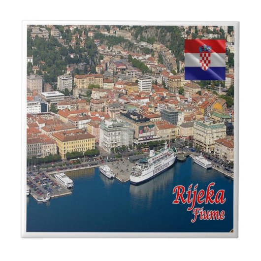 zHR006 RIJEKA、クロアチア、 タイル (正面)