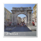 zHR007 PULA、クロアチア、 タイル (正面)