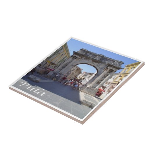 zHR007 PULA、クロアチア、 タイル (側面)