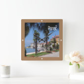 zHR009 POREC、クロアチア， スクエア壁時計 (ホーム)