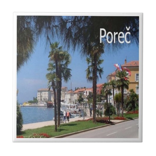 zHR009 POREC、クロアチア， タイル (正面)