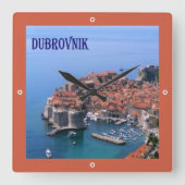 zHR017 DUBROVNIK、クロアチア， スクエア壁時計 (正面)