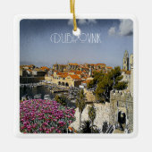 zHR019 DUBROVNIK、クロアチア, セラミックオーナメント (正面)