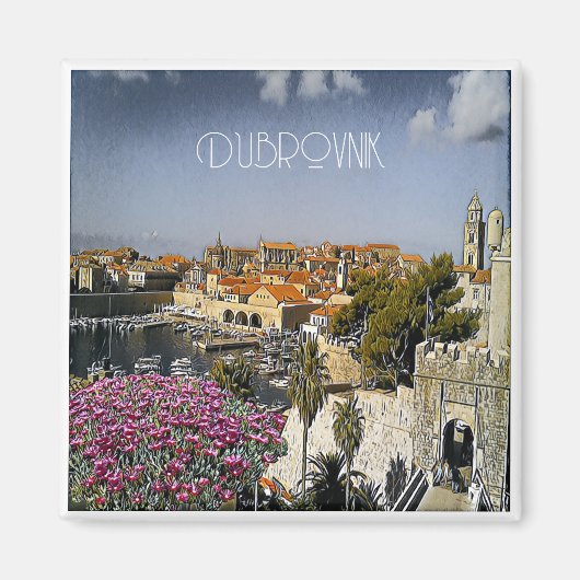 zHR019 DUBROVNIK，クロアチア，冷蔵庫 マグネット (正面)