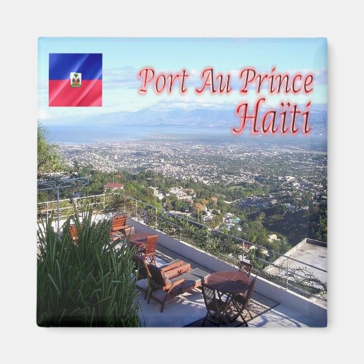 zHT003 PORT AU PRINCE,ハイチ,アメリカ,冷蔵庫 マグネット (正面)