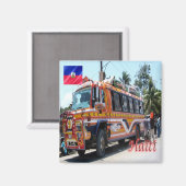 zHT005 HAITI,タップタップ公共交通機関,冷蔵庫 マグネット (正面/裏面)
